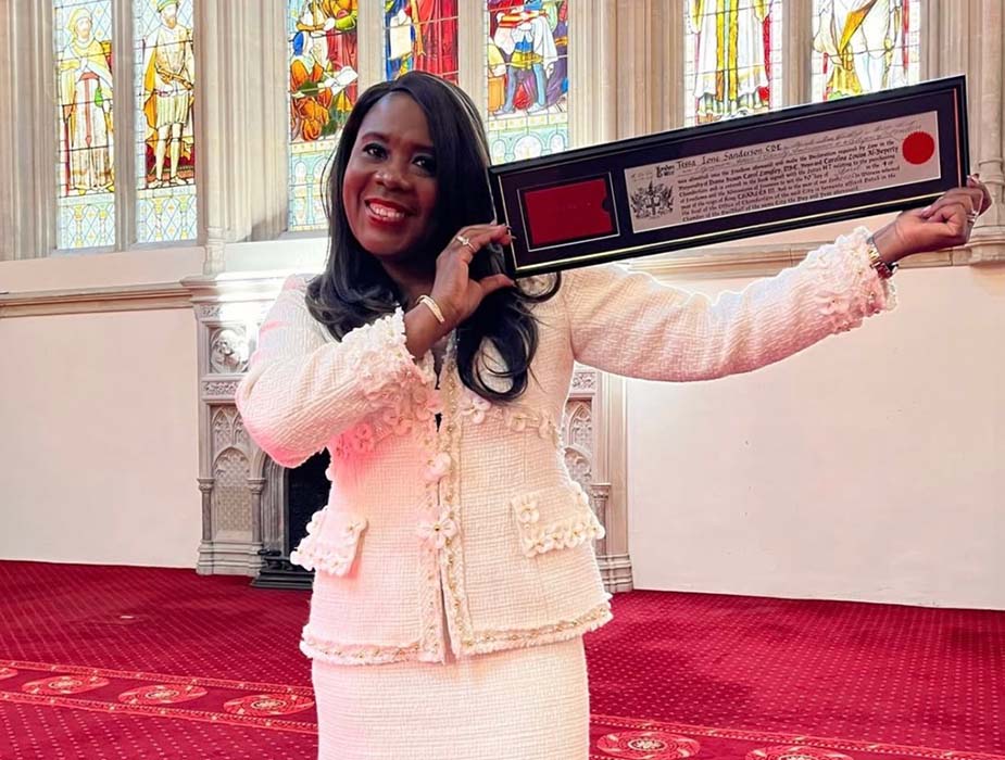 Tessa Sanderson CBE, Olympic gold medallist, awarded the Freedom of the City of London